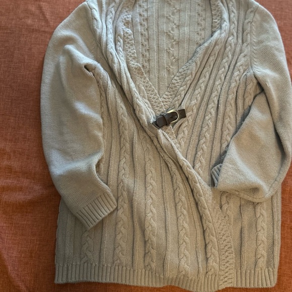 Soft Surroundings Sweaters - Soft Surroundings Taupe Knit Sweater - Medium